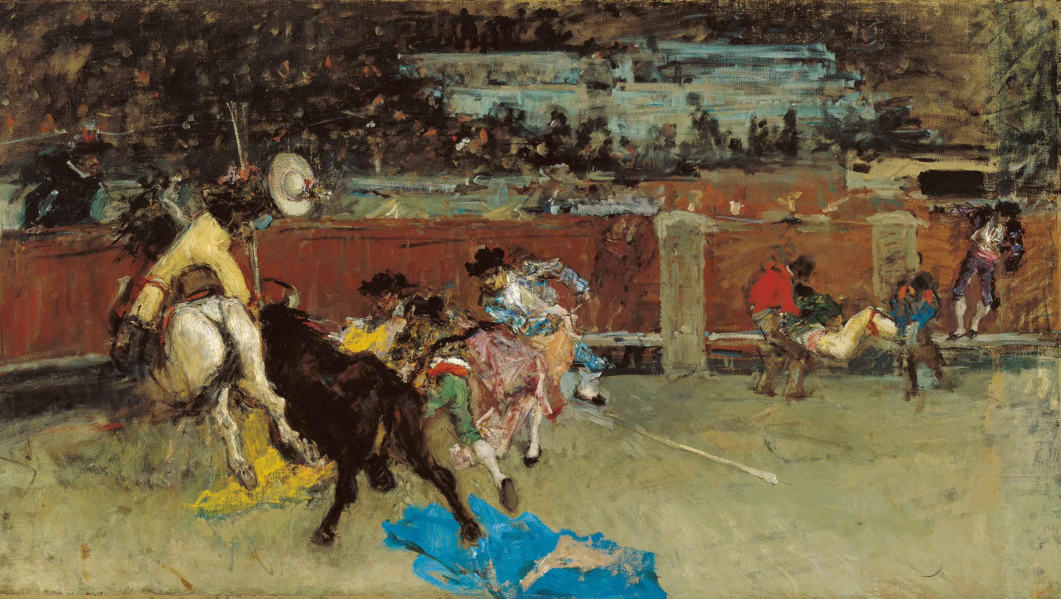 Marsal, Mariano Fortuny y Bullfight Wounded Picador